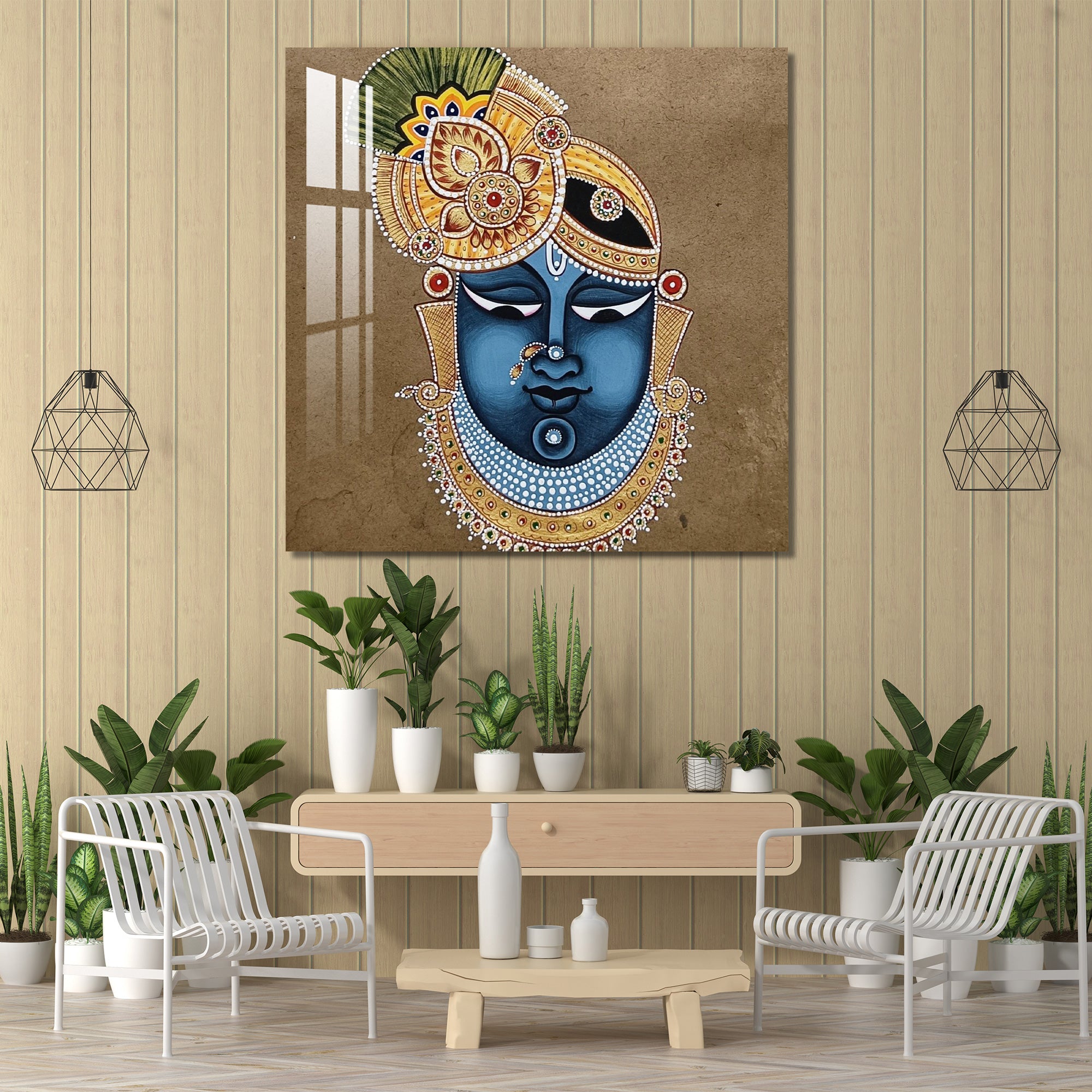 Jeweled Shreenathji acrylic Wall Art