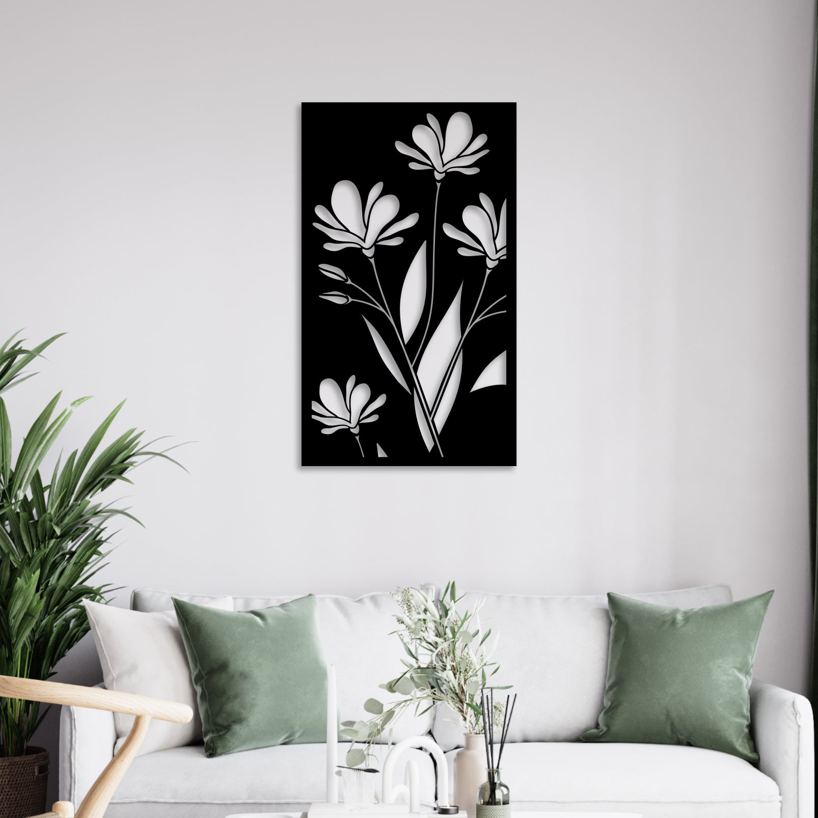 Flowers Metal Wall Art