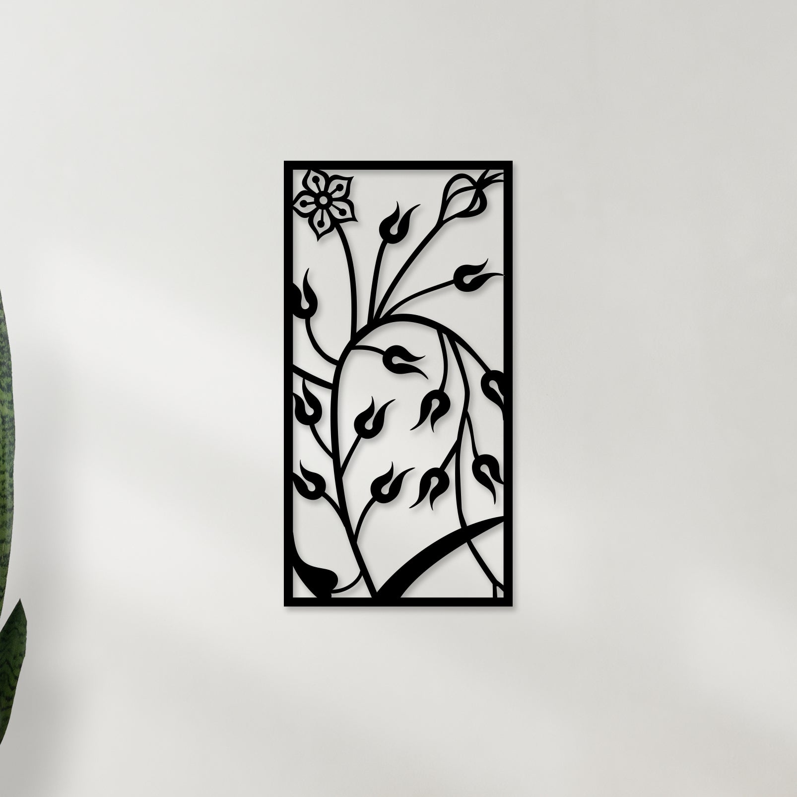 Flower Buds Metal Wall Art