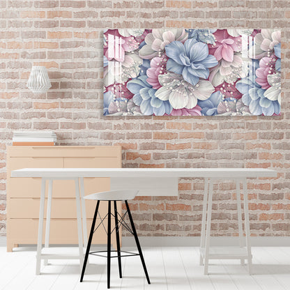 Velvet Flowers Acrylic Wall Art