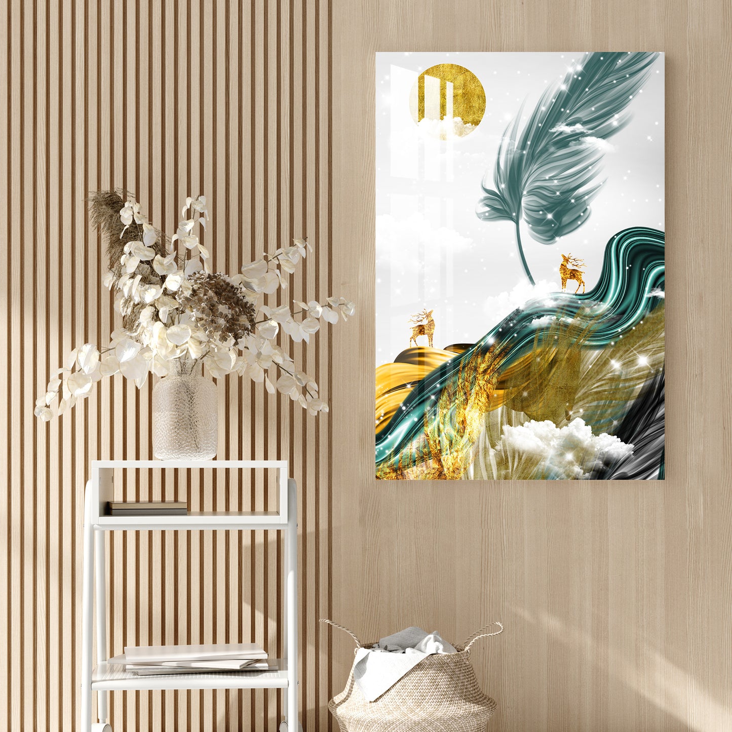 Magical Feather Acrylic Wall Art