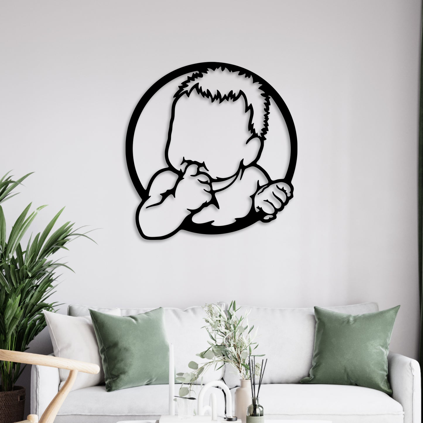 Cute Kid Metal Wall Art