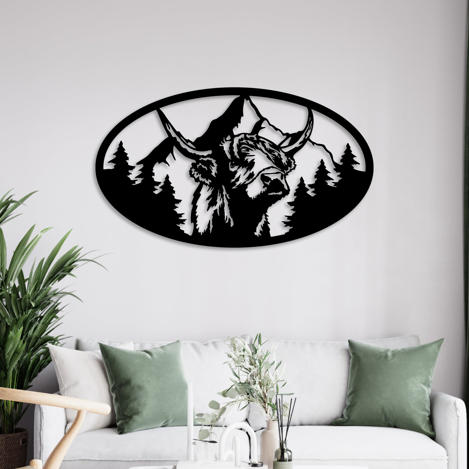 Forest Scenery Metal Wall Art