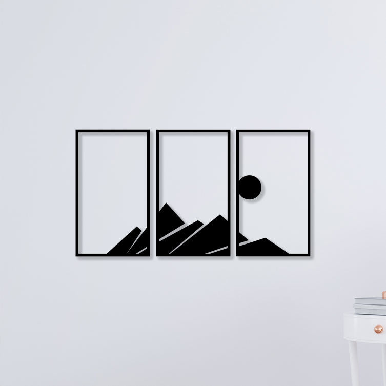 Buy Moon & Mountain Metal Wall Art Online in India at Best Price – The ...