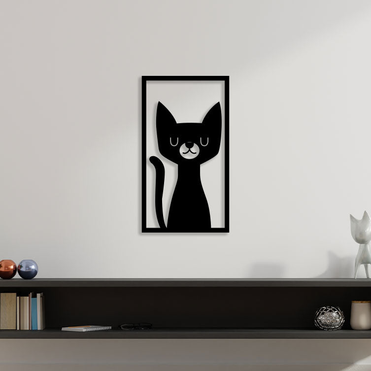 Beautiful Cat Metal Wall Art