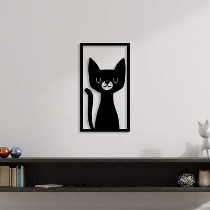 Beautiful Cat Metal Wall Art