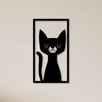 Beautiful Cat Metal Wall Art