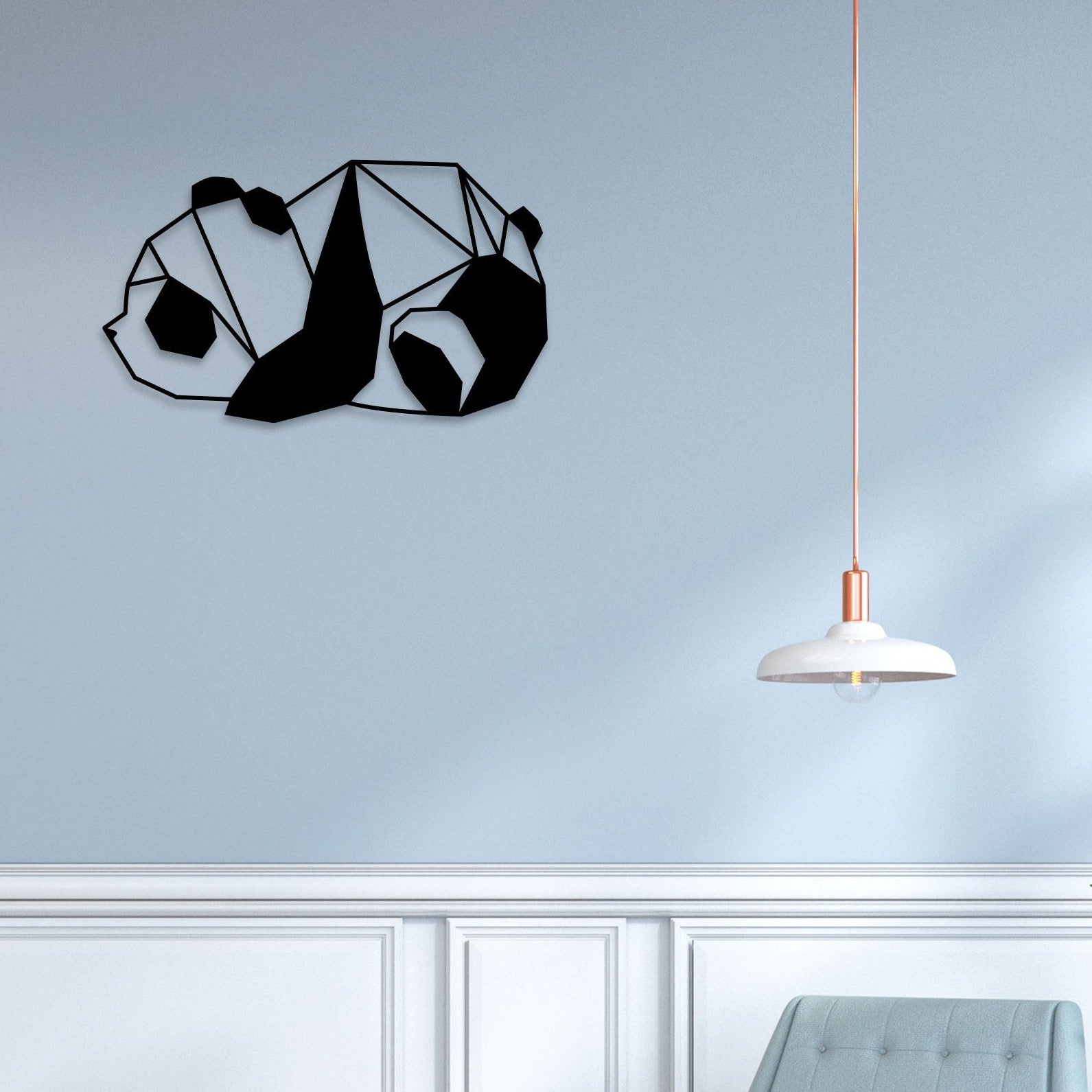 Panda Metal Wall Art