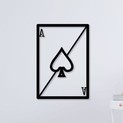 Playing Card Ace Metal Wall Art