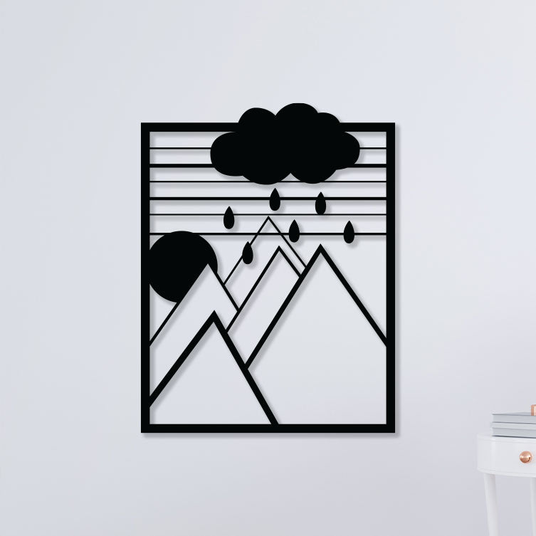 Raining Cloud Metal Wall Art