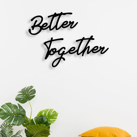 Better Together Metal Wall Art