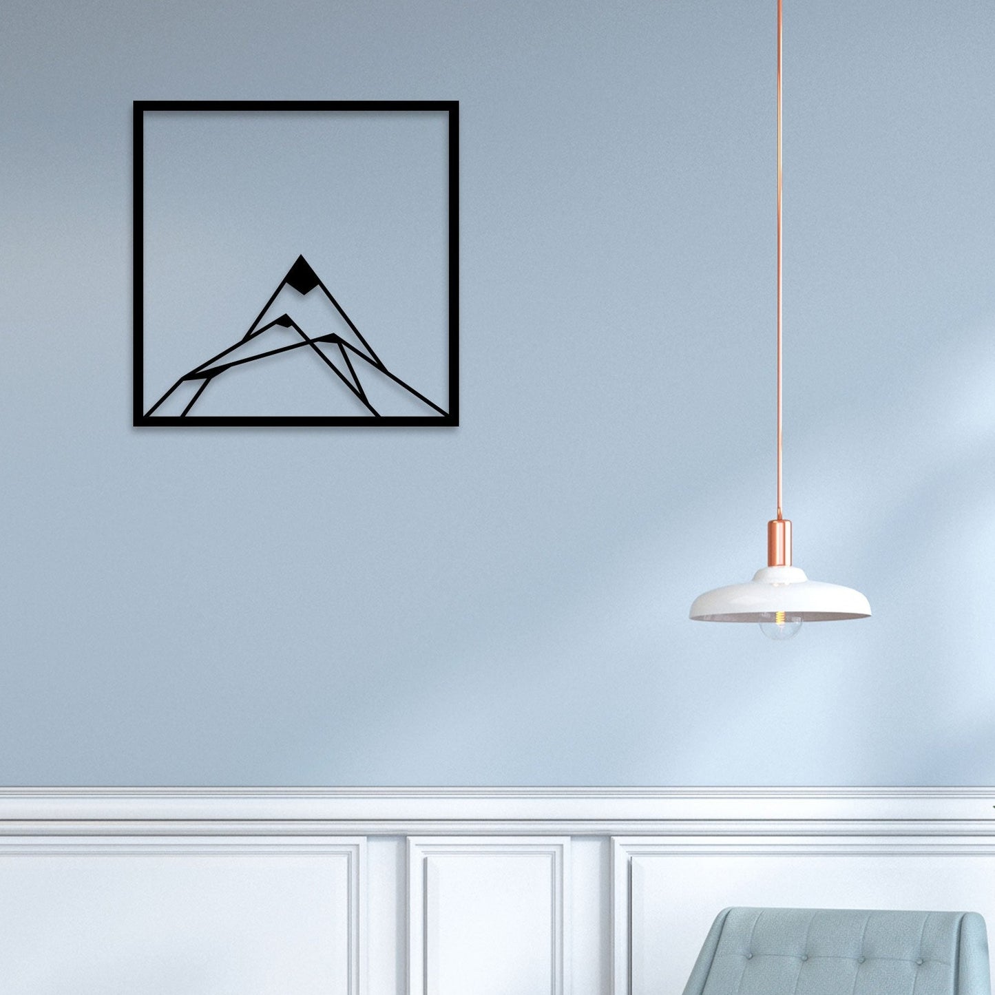 Sharp Mountain Metal Wall Art