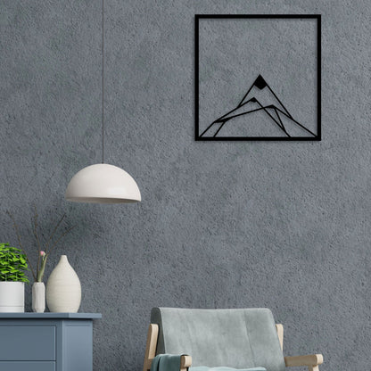 Sharp Mountain Metal Wall Art 5