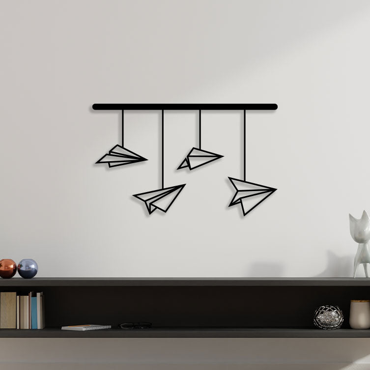 Paper Plane Metal Wall Art