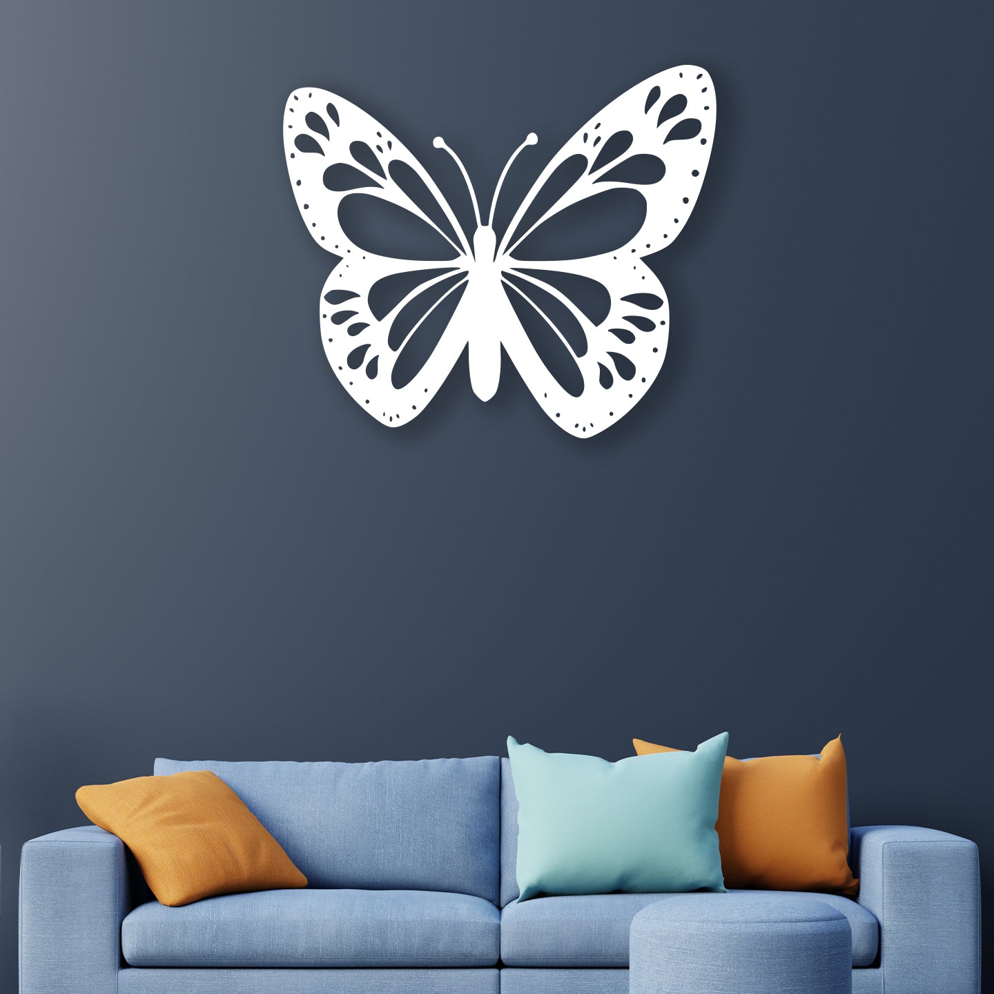 3D Butterfly Metal Wall Art