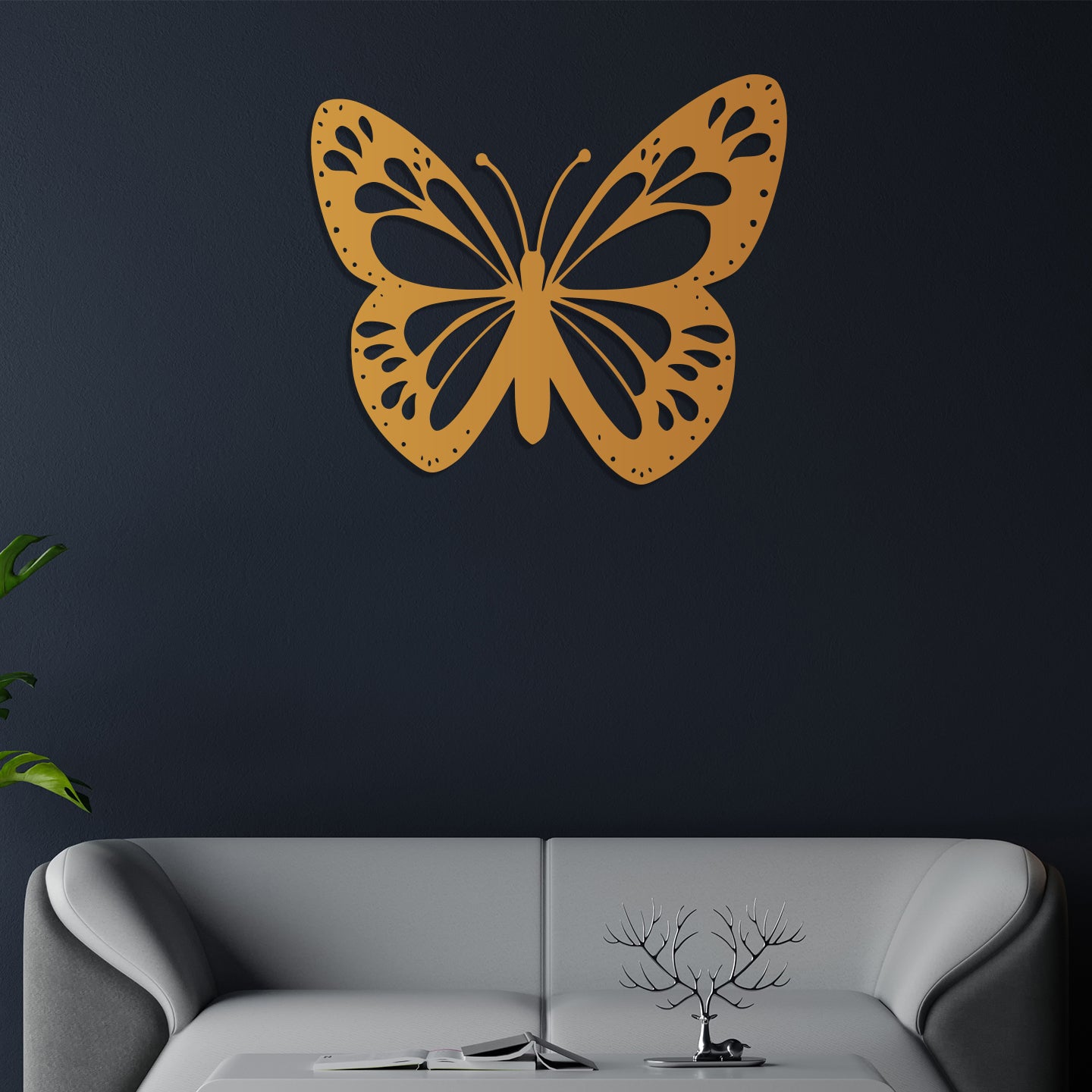 3D Butterfly Metal Wall Art