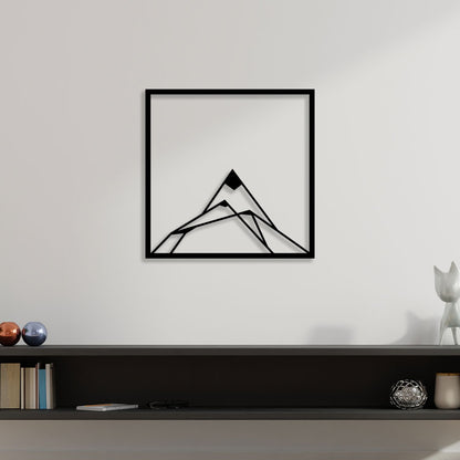 Sharp Mountain Metal Wall Art