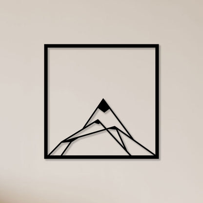 Sharp Mountain Metal Wall Art