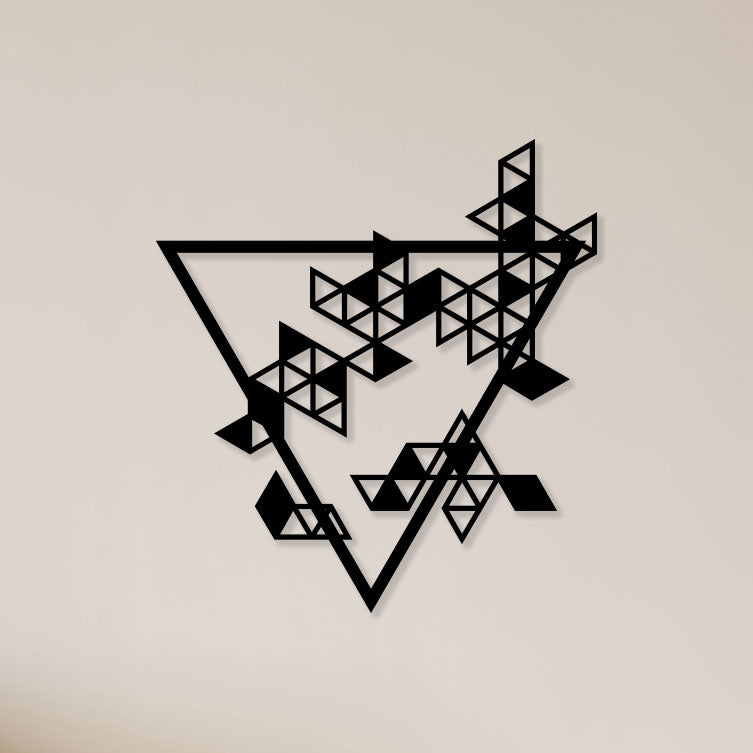 Triangle Abstract Metal Wall Art