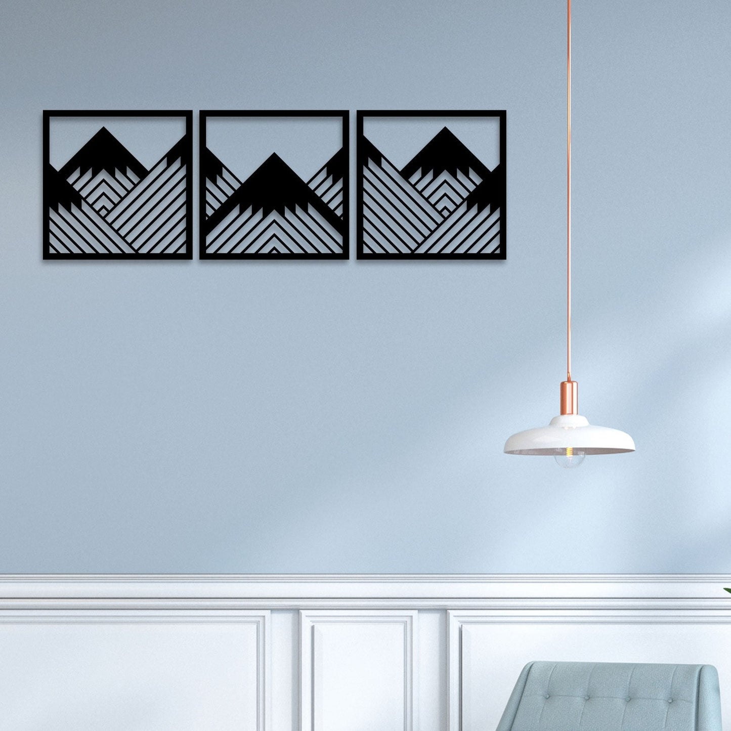 Egypt Mountain Metal Wall Art