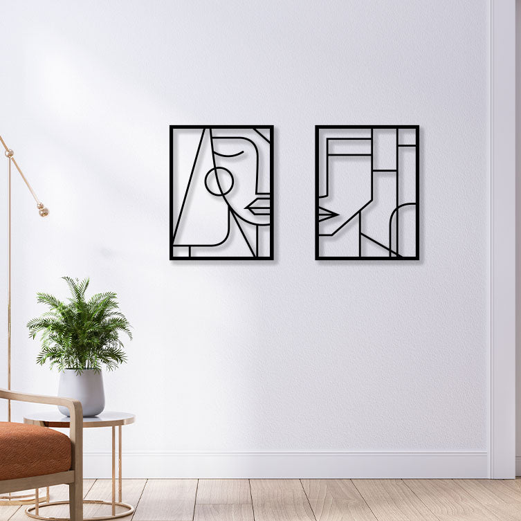 Two Women Metal Wall Art