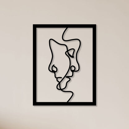 Inside Face Metal Wall Art