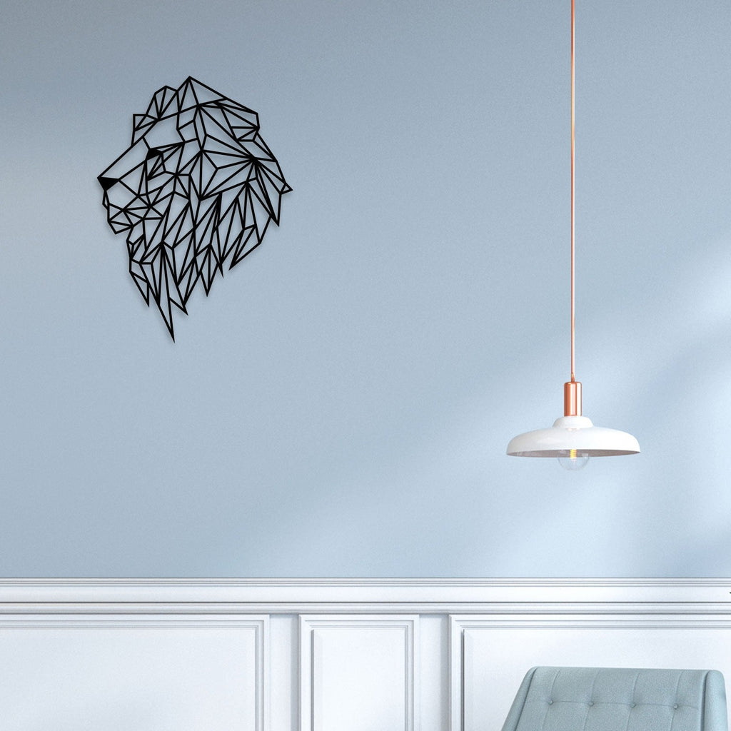 Lion Clip Metal Wall Art
