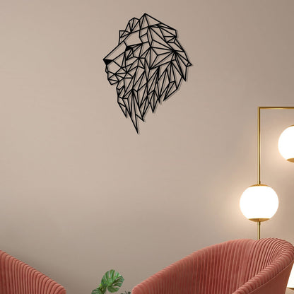 Lion Clip Metal Wall Art 3