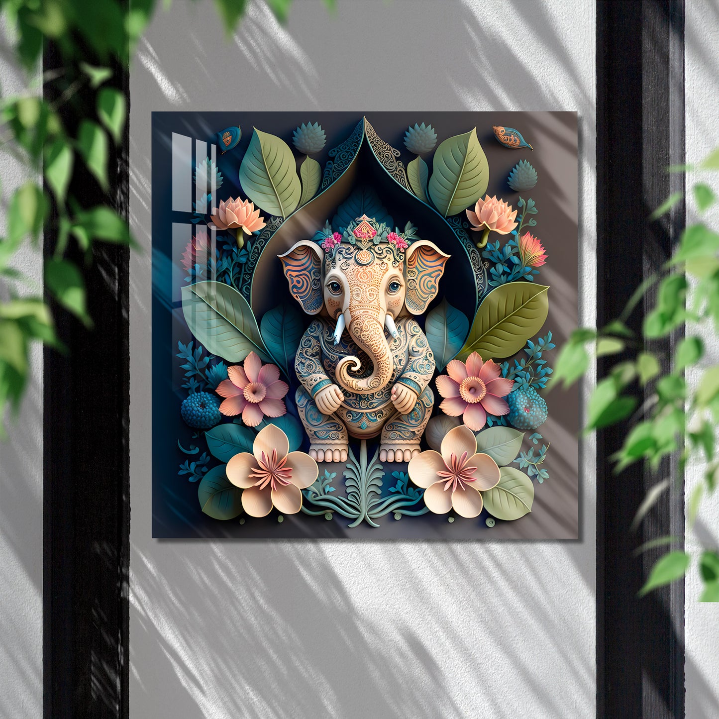 Artistic Ganesha Acrylic Wall Art