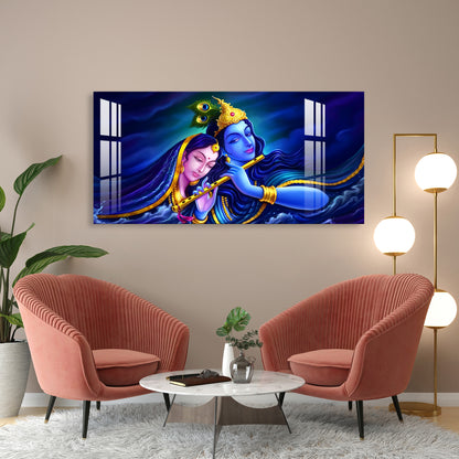 Shri Radhe Krishna Acrylic Wall Art