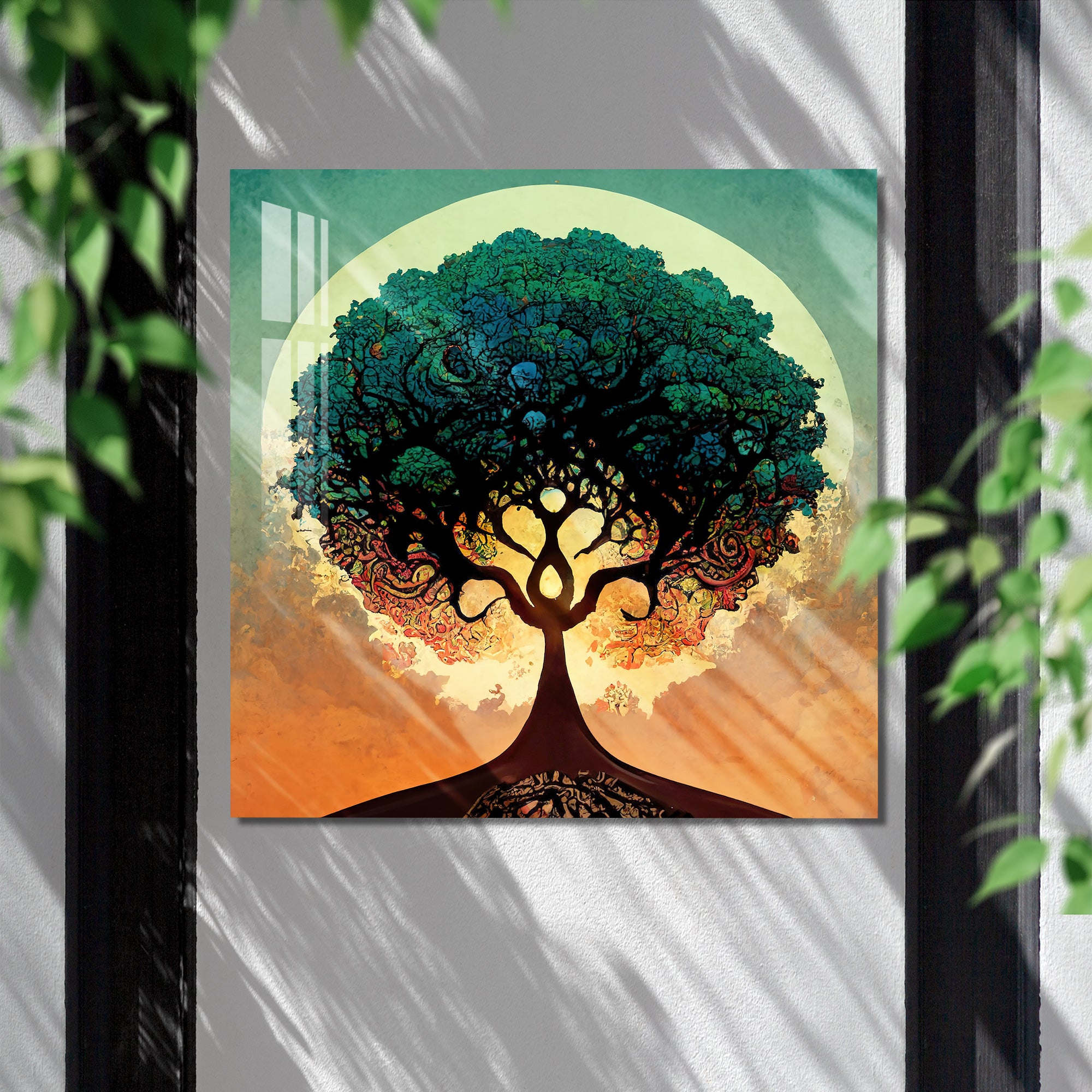 Lush Green Tree Acrylic Wall Art