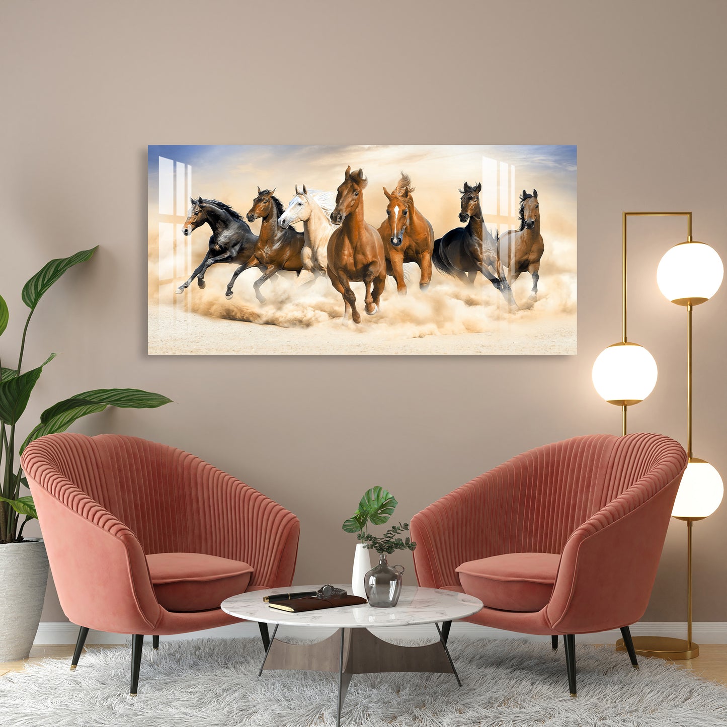 Lucky Horses Acrylic Wall Art