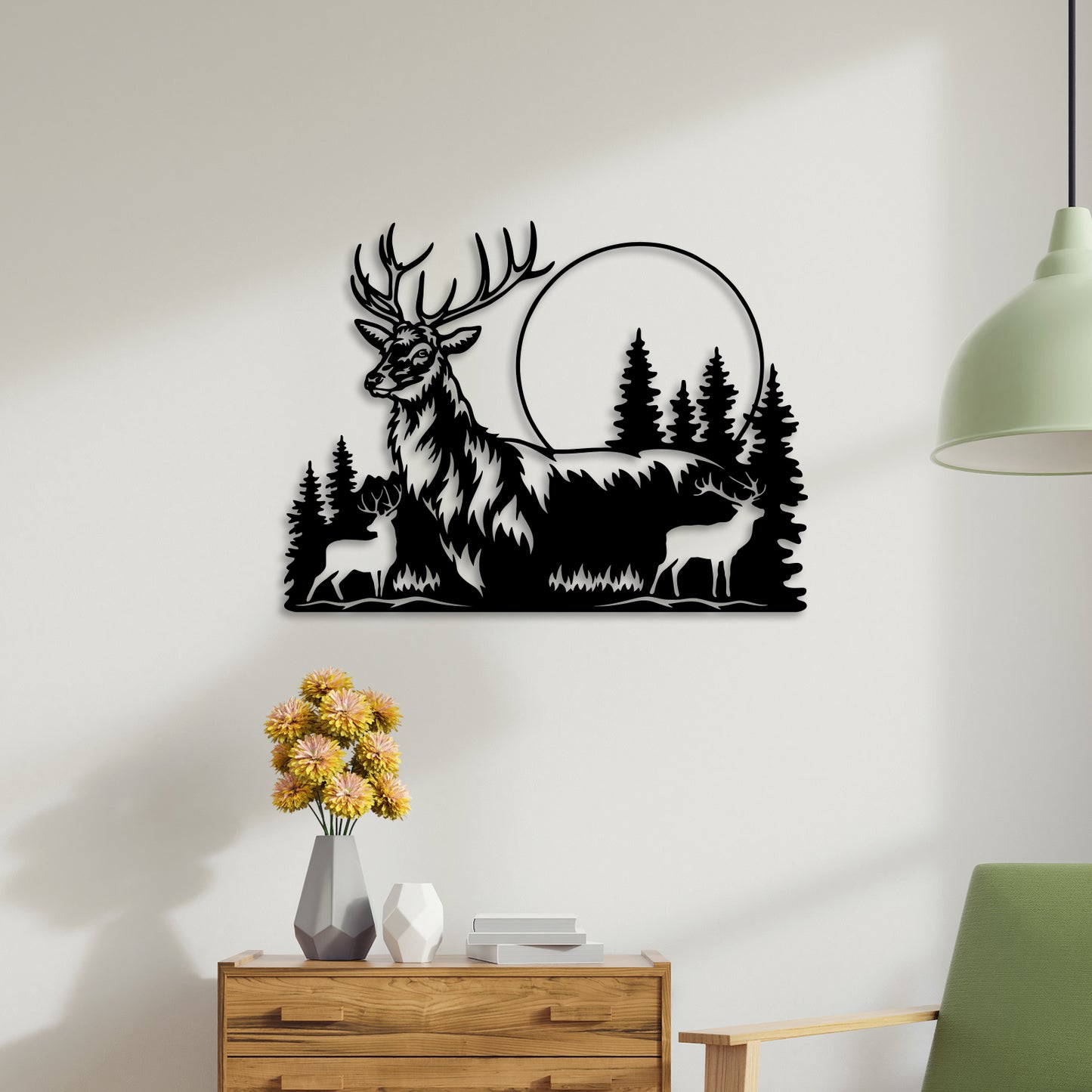 Swamp Deer Metal Wall Art