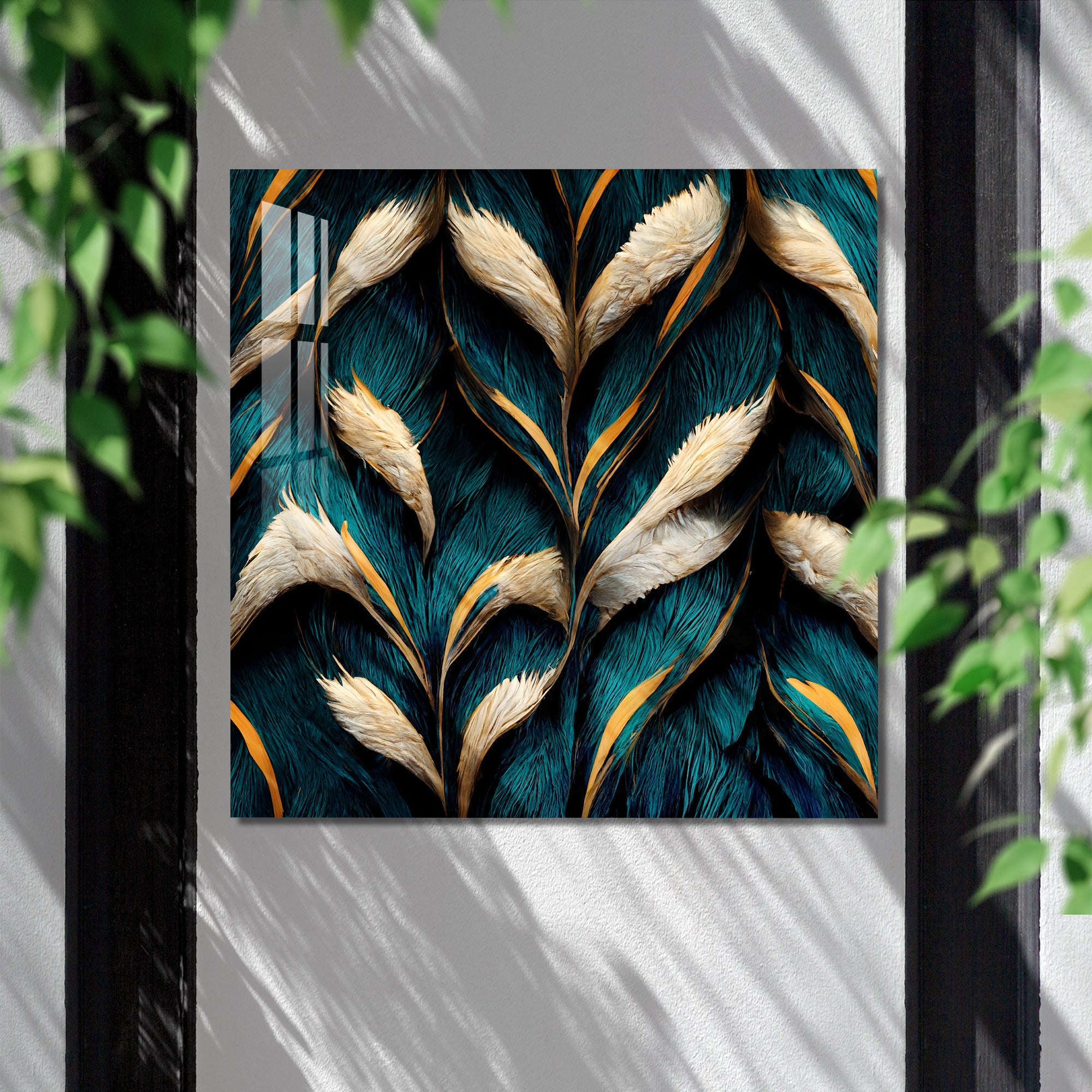 Feathers Acrylic Wall Art