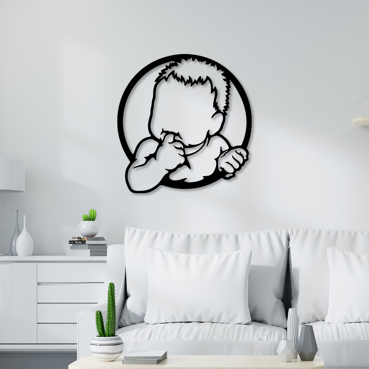 Cute Kid Metal Wall Art