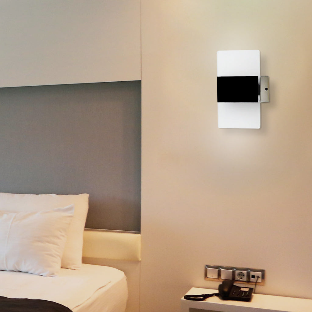 Sleek Rectangular Shaped LED Wall Light & Lamp