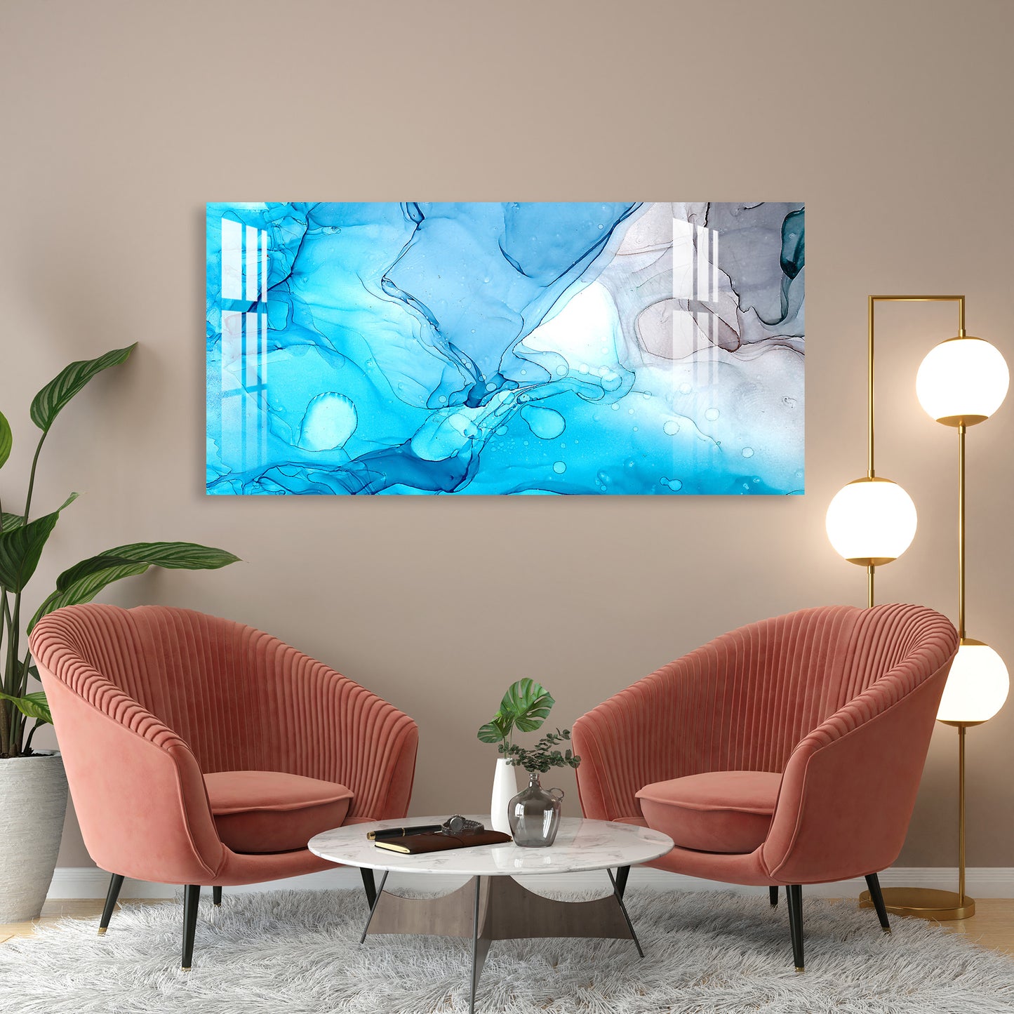 Water Splash Acrylic Wall Art