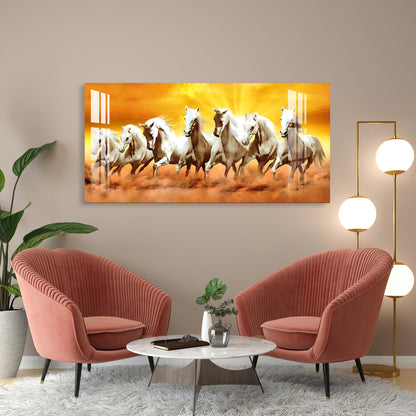 Horses of Wealth Acrylic Wall Art