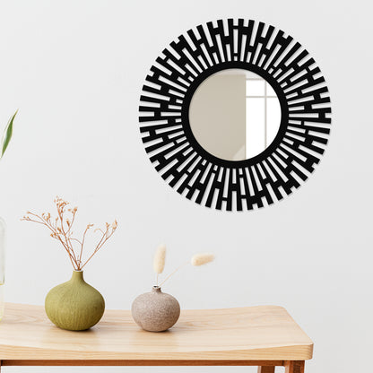 Modern Accent Metal Wall Mirror