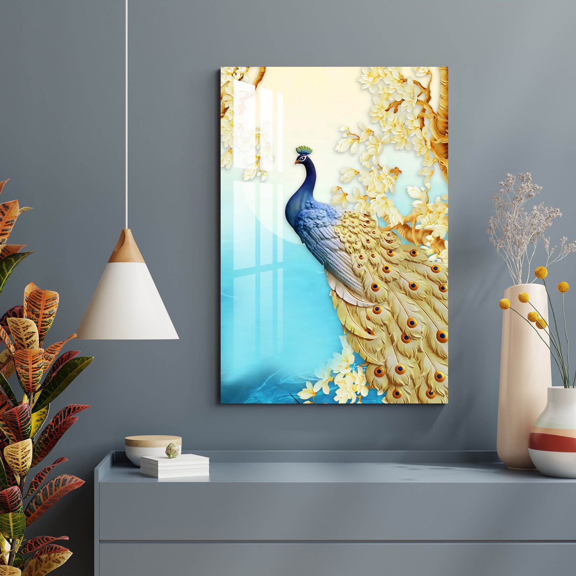 Unique Peacock Acrylic Wall Art