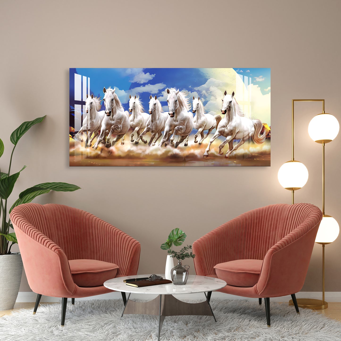 Horses of Best Wishes Acrylic Wall Art