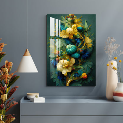 Shades of Green & Yellow Acrylic Wall Art