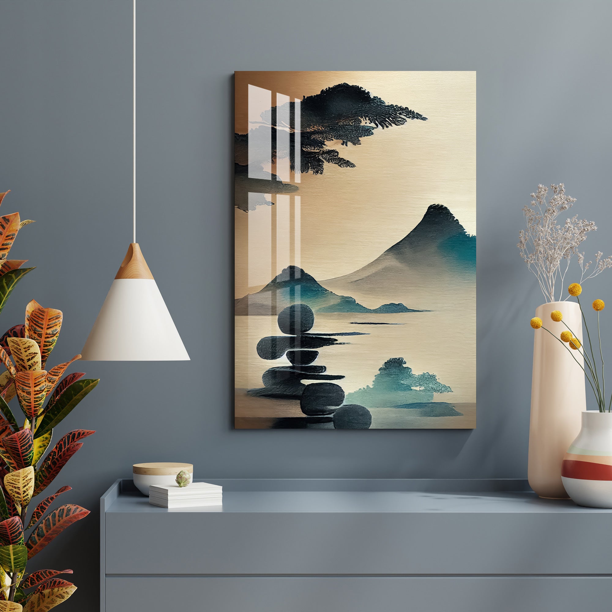 Riverside Scenery Acrylic Wall Art