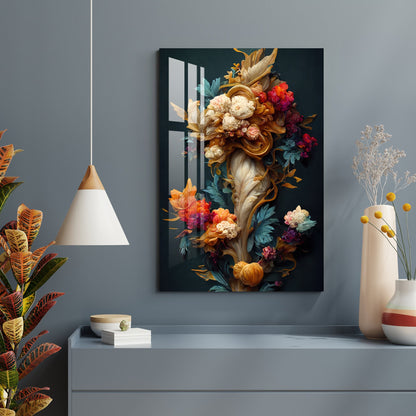 Alluring Colorful Flower Bouquet Acrylic Wall Art - 29.5X20 inches / 5MM