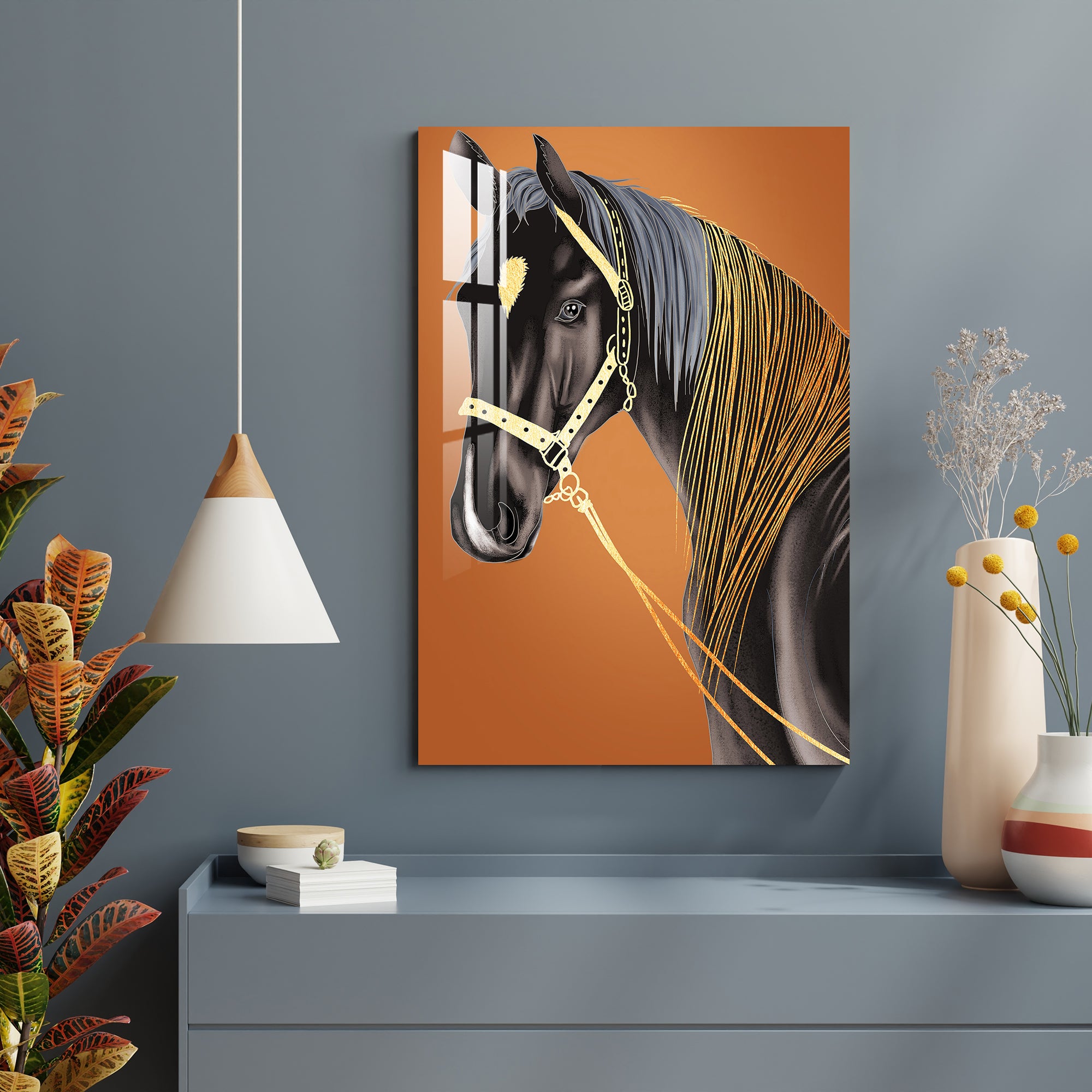 Splendid Stallion Acrylic Wall Art