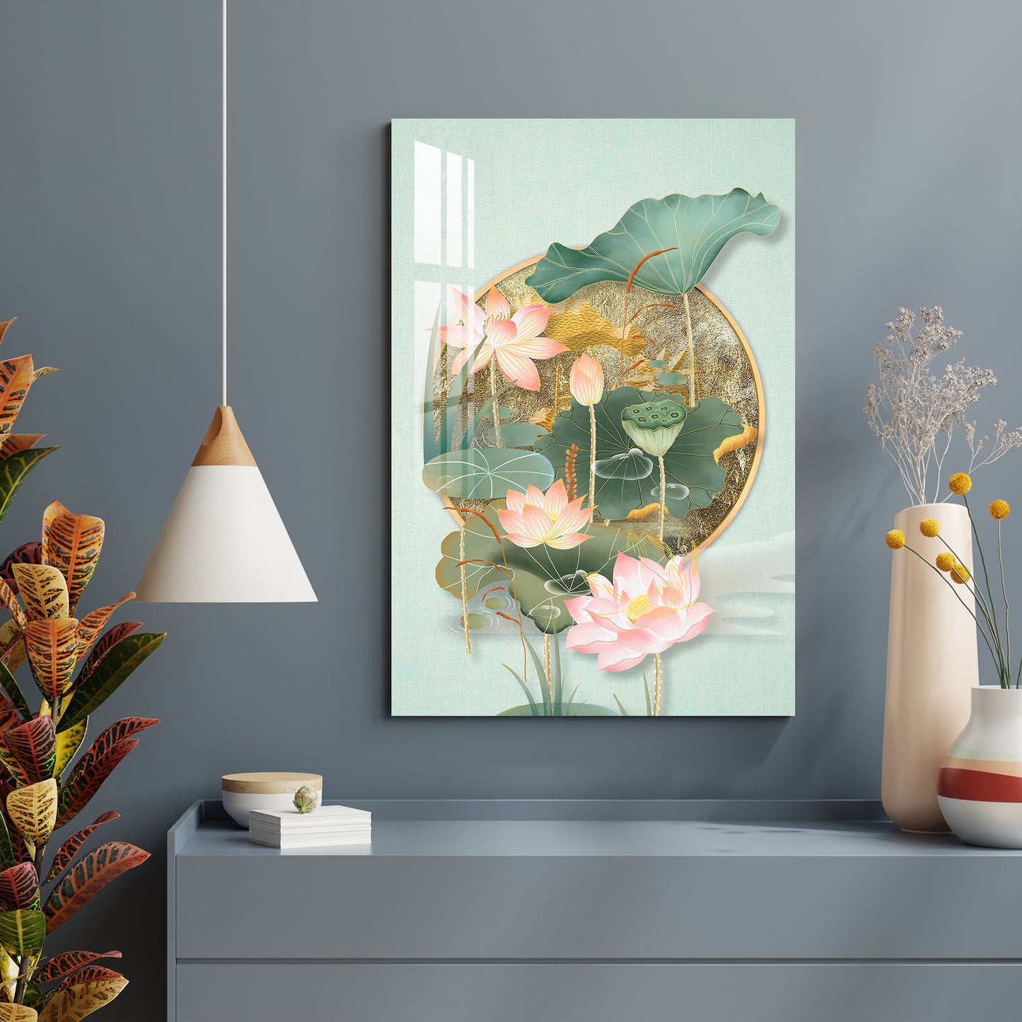 Tale of Lotus Acrylic Wall Art