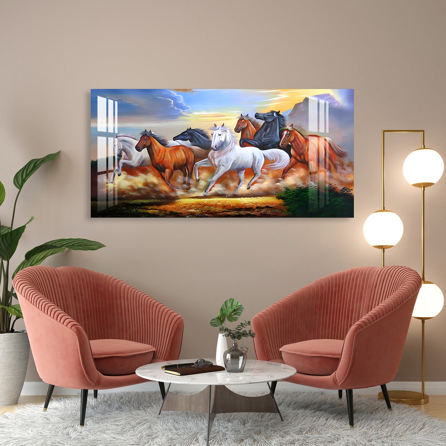 Winning Horses Acrylic Wall Art