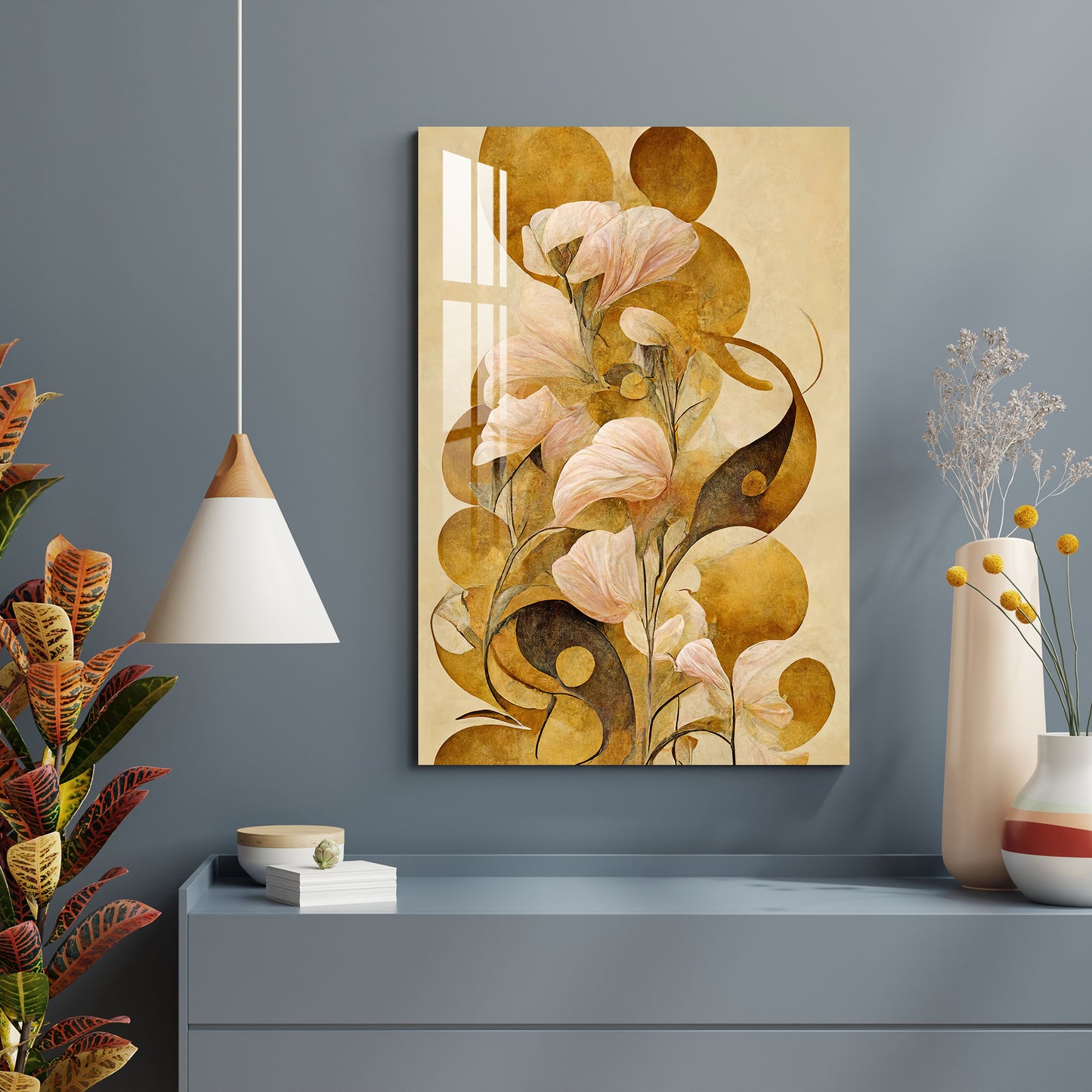 Floral Melody Acrylic Wall Art