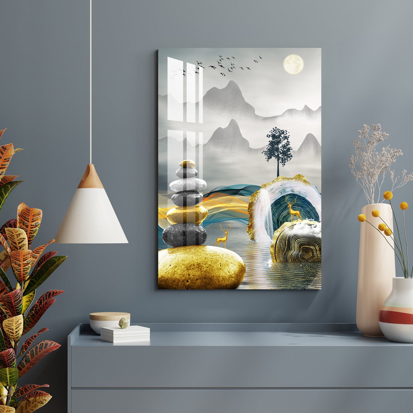 Foggy Forest Morning Acrylic Wall Art