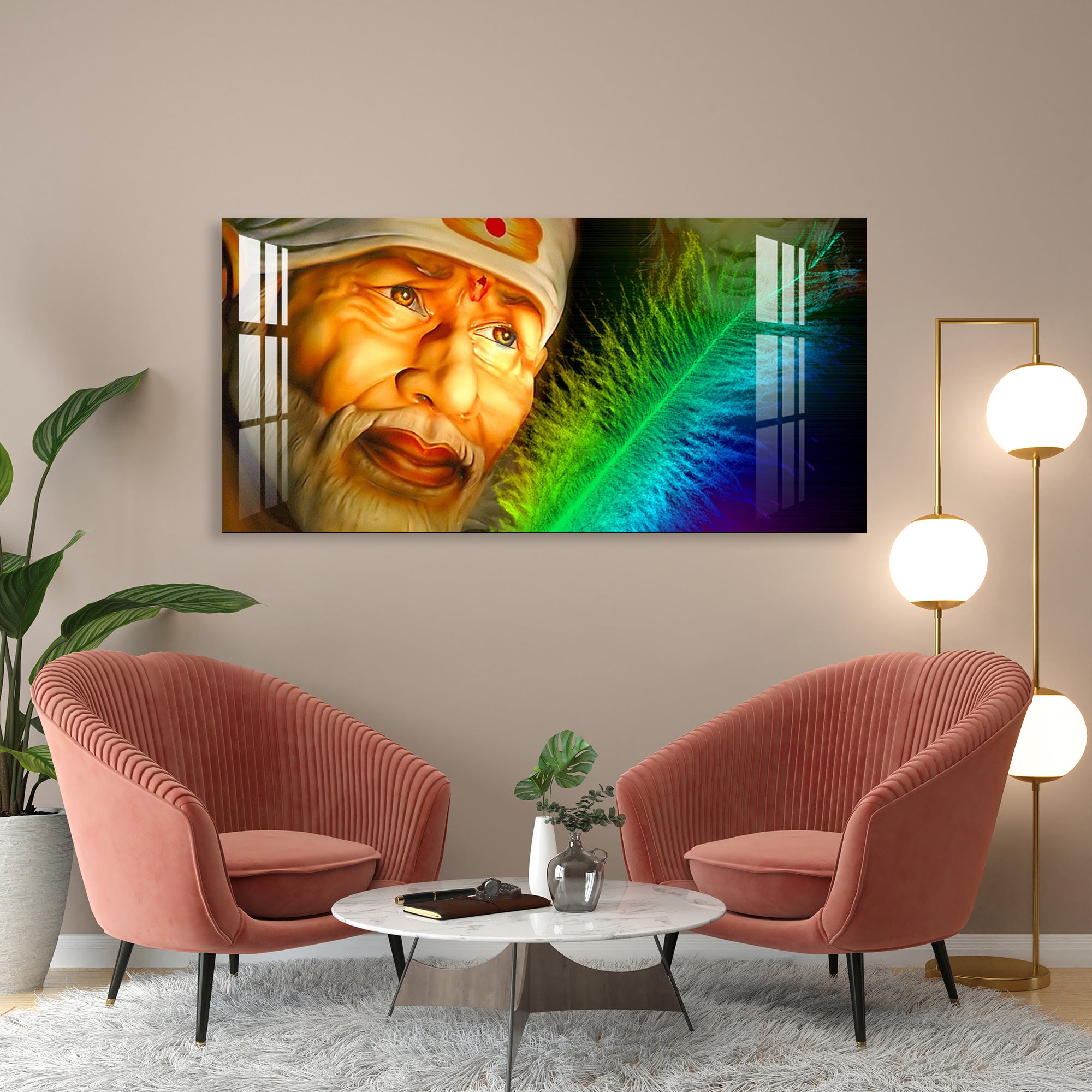 Shree Sai Darbar Acrylic Wall Art